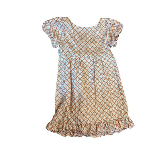 JUICY COUTURE Orange 100% Silk Babydoll Empire Waist Bubble Mini Dress Women's 6 - Picture 10 of 12